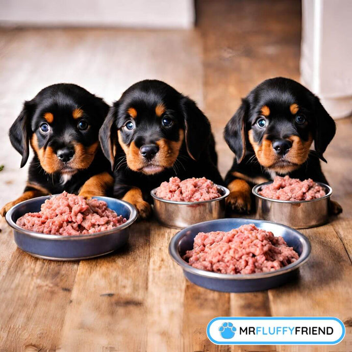 Combien de bouffe crue les chiots devraient manger ?